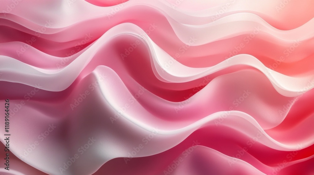 Obraz premium Abstract Pink Waves