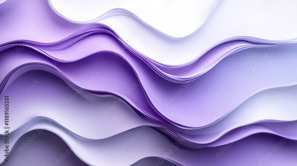 Abstract Wavy Purple Design Abstract Wavy Purple Design