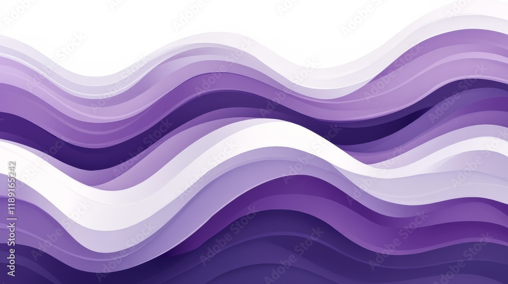 Abstract Purple Wave Layers Abstract Purple Wave Layers