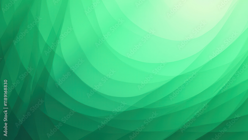 Obraz premium Abstract Green Wave Background Design - Abstract backgrounds