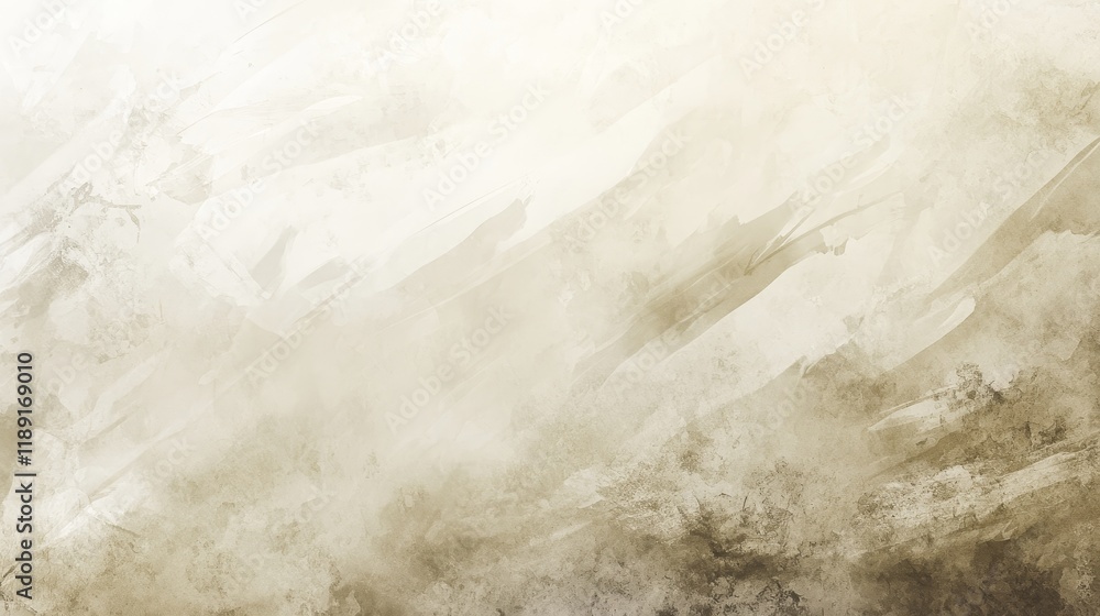 Naklejka premium Serene Greige Gradient with Organic Lines - Modern Abstract Aesthetics of Minimalism and Tranquility