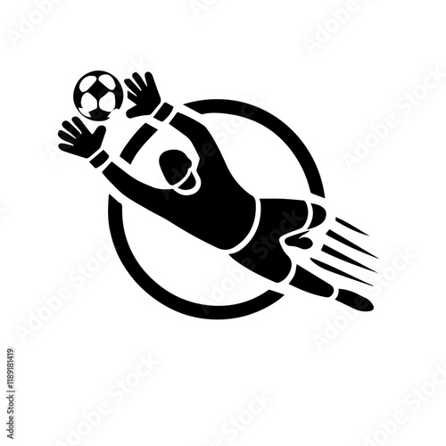 Vector of a soccer player