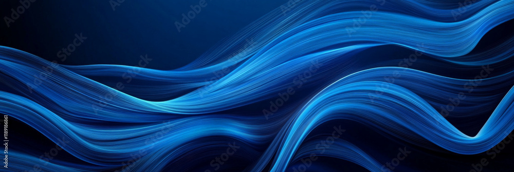 Abstract Blue Waves - Dynamic Flow of Curved Lines on a Dark Background, Capturing the Essence of Movement and Depth for Creative Projects and Digital Art. Abstract Blue Waves - Dynamic Flow of Curved Lines on a Dark Background, Capturing the Essence of Movement and Depth for Creative Projects and Digital Art.