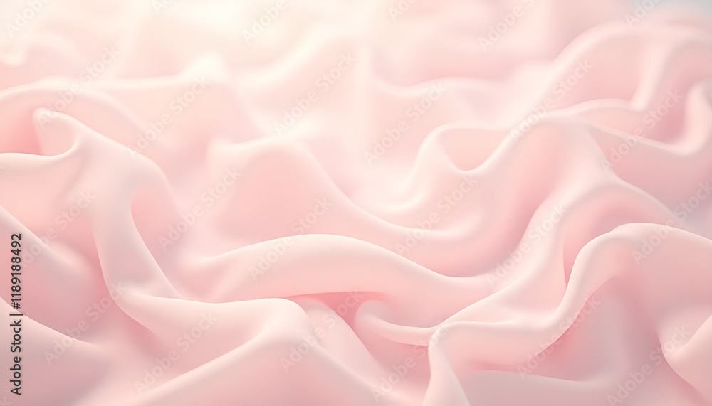 Obraz premium oft pink satin fabric with gentle folds and elegant drapery for backgrounds and designs 