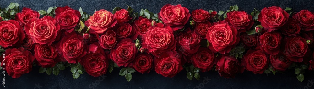 Bunch of fresh red roses on a dark background for floral decoration and design purposes valentine day Bunch of fresh red roses on a dark background for floral decoration and design purposes valentine day