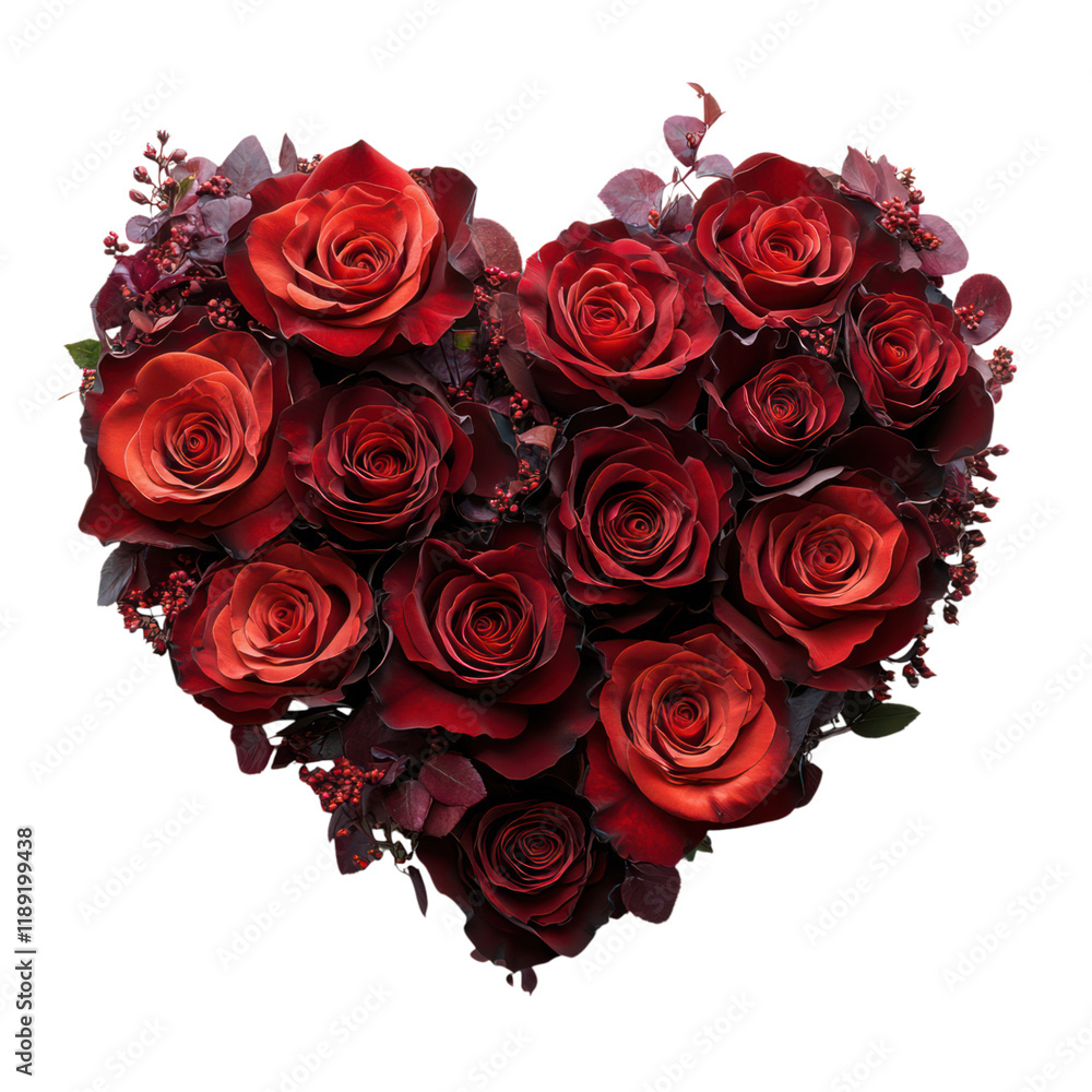 A Heart of Red Roses: A Valentine's Day Bouquet A Heart of Red Roses: A Valentine's Day Bouquet
