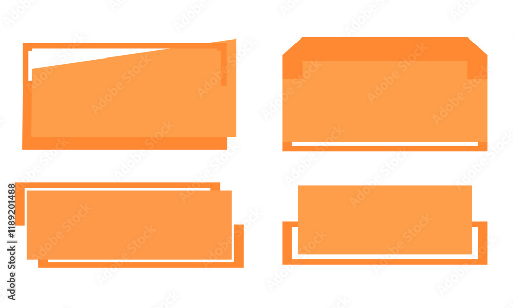 Set of headline signs isolated on white background vector. Set of headline signs isolated on white background vector.