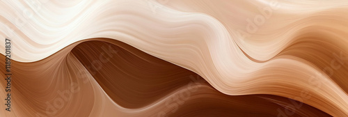 Abstract Waves of Smooth Sandstone Textures Evoking Desert Landscapes with Fluid Lines and Earthy Tones for Calming Visual Elements in Design Projects