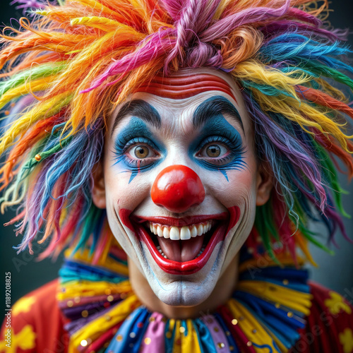 Portrait of a circus clown
