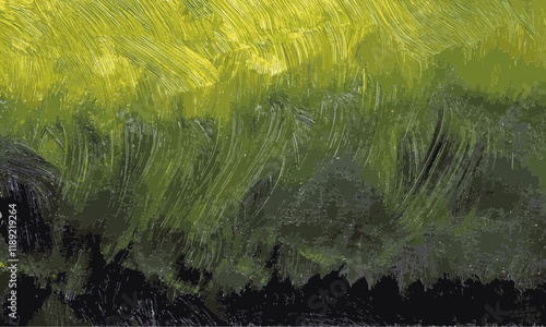 grass in the wind acrylic painting