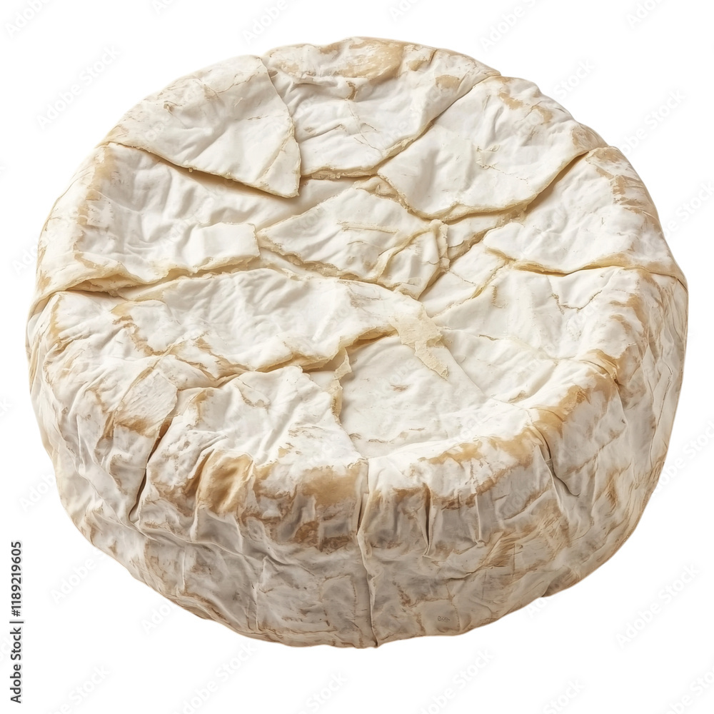 A Detailed Close Up of a Creamy Camembert Cheese Round, Showing its Wrinkled Rind and Creamy Texture A Detailed Close Up of a Creamy Camembert Cheese Round, Showing its Wrinkled Rind and Creamy Texture