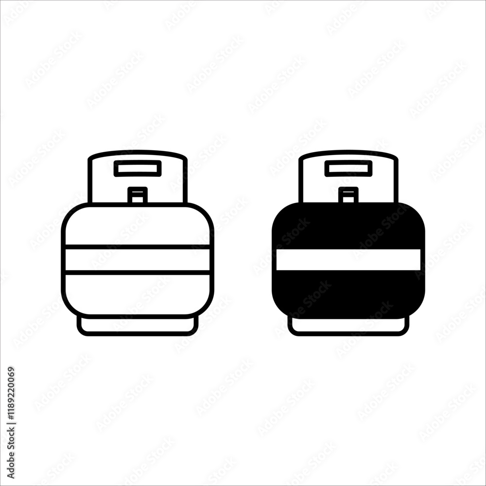 PrinLPG icon. outline vector style.black and white color, white background.t PrinLPG icon. outline vector style.black and white color, white background.t