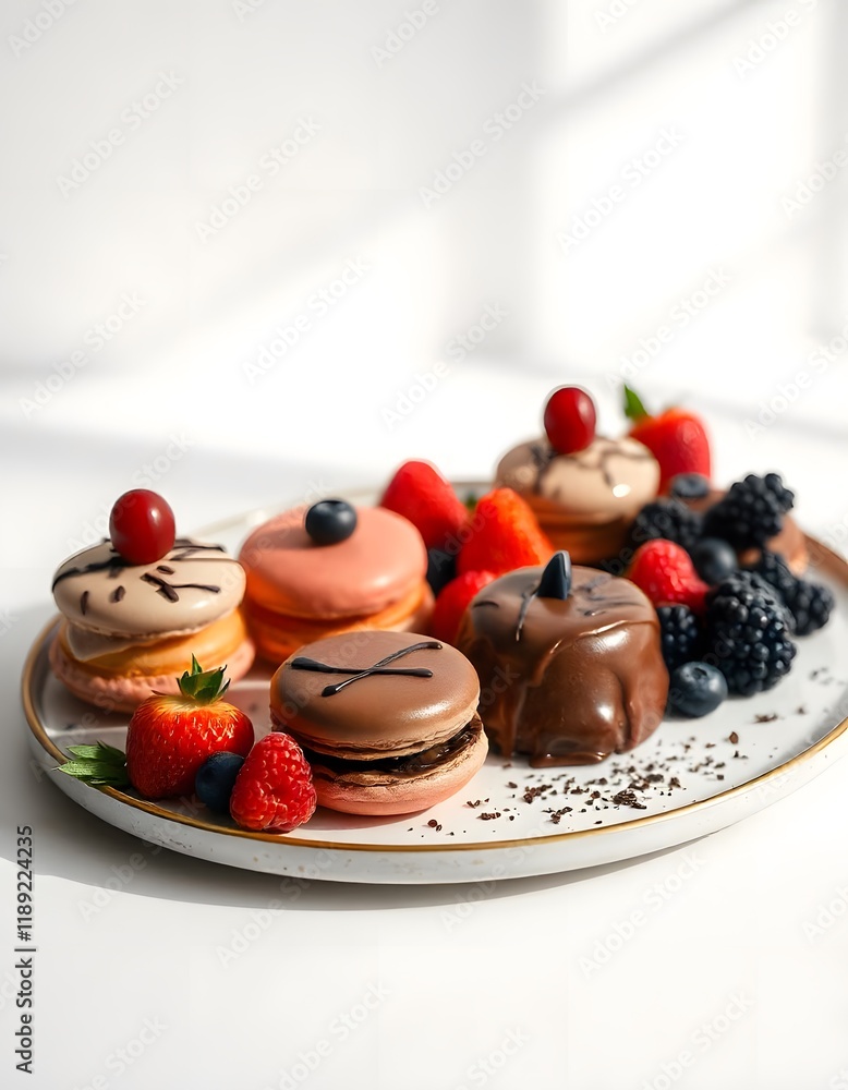 chocolate cake with berries chocolate cake with berries