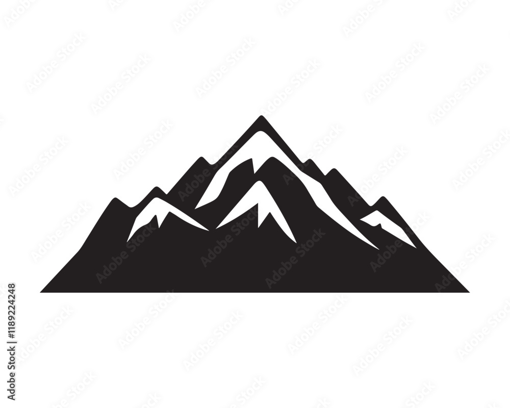 mountain silhouette vector illustration mountain silhouette vector illustration
