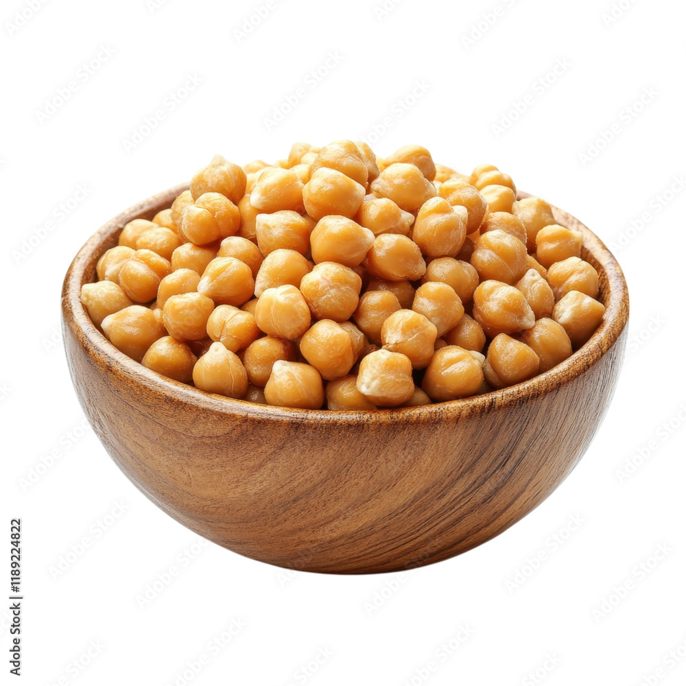 A Wooden Bowl Filled with Dried Chickpeas Ready for Cooking Delicious and Healthy Recipes A Wooden Bowl Filled with Dried Chickpeas Ready for Cooking Delicious and Healthy Recipes