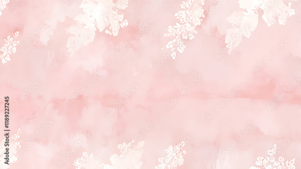 Detailed close up of vibrant pink background with intricate leaves scattered throughout, A soft, pastel pink background with delicate swirls Detailed close up of vibrant pink background with intricate leaves scattered throughout, A soft, pastel pink background with delicate swirls