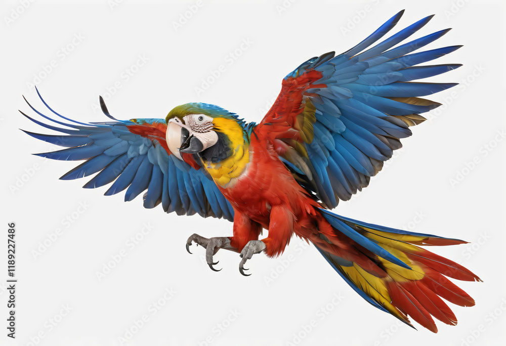 Fototapeta premium parrot on a branch