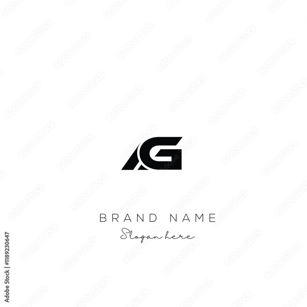 Creative Abstract Letter AG Logo Design, AG Logo Design For Business, Fashion, Branding, Signature Creative Abstract Letter AG Logo Design, AG Logo Design For Business, Fashion, Branding, Signature