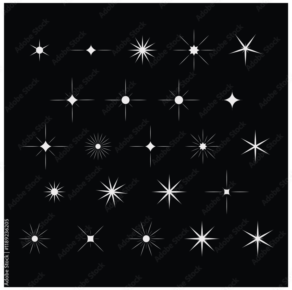 Sparkle Design in Vector Template Sparkle Design in Vector Template