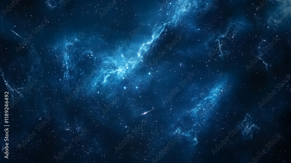 A night sky filled with stars and galaxies, portraying outer space. A night sky filled with stars and galaxies, portraying outer space.