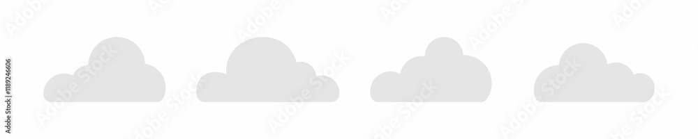 cloud set vector. sign icon