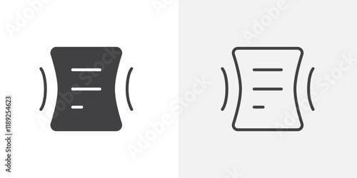 Compression icon flat and simple set design