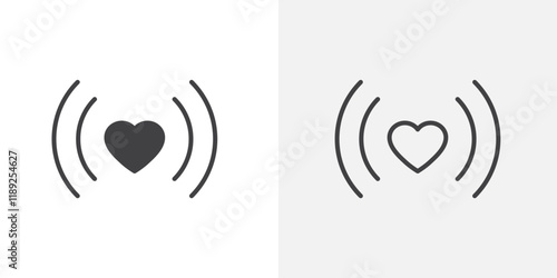 Concern icon flat and simple set design