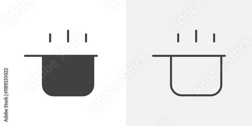 Cooking icon flat and simple set design