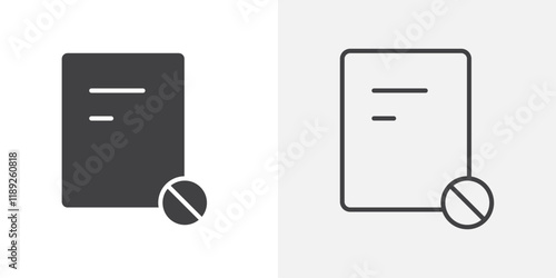 Termination icon flat and simple set design