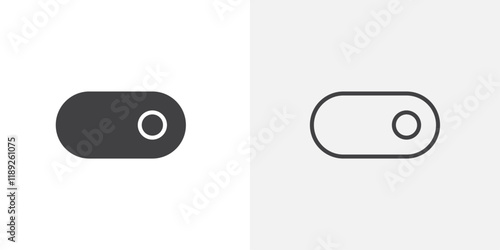 Toggle right icon flat and simple set design