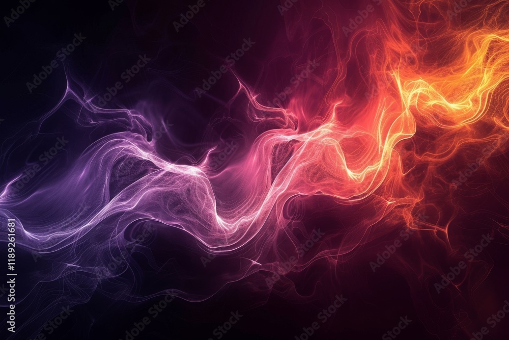 Abstract energy waves pulse through a dark backdrop, creating a dynamic interplay of vibrant colors that evoke a sense of movement and emotion in a captivating visual display Abstract energy waves pulse through a dark backdrop, creating a dynamic interplay of vibrant colors that evoke a sense of movement and emotion in a captivating visual display