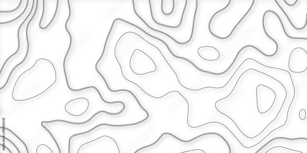 Abstract design seamless pattern with line topographic map. geographic mountain relief. retro topographic map. geographic contour map grid backdrop paper texture. terrain path isolated on background. Abstract design seamless pattern with line topographic map. geographic mountain relief. retro topographic map. geographic contour map grid backdrop paper texture. terrain path isolated on background.