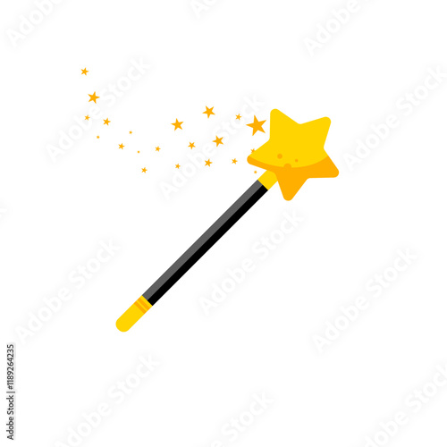 Magic wand - vector illustration