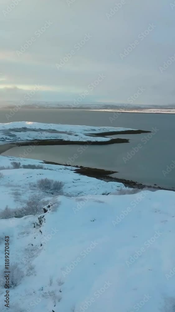 Aerial view of beautiful winter landscape Aerial view of beautiful winter landscape