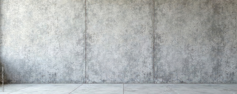 Fototapeta premium Subtle grey concrete wall, fine grain Slightly distressed, aged look , modern, texture, smooth