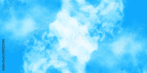 Blue sky with clouds.	