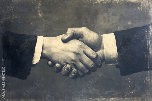 Business Handshake Representing Successful Partnerships and Agreements-