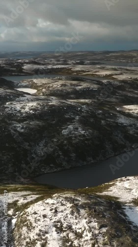 Wallpaper Mural Aerial view of beautiful winter landscape Torontodigital.ca