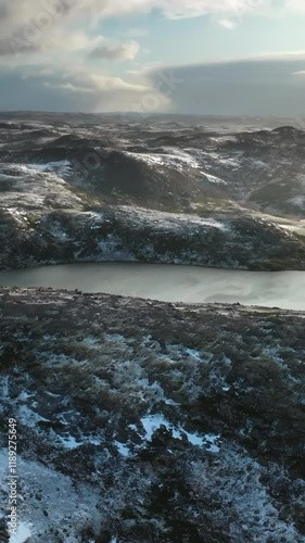 Wallpaper Mural Aerial view of beautiful winter landscape Torontodigital.ca