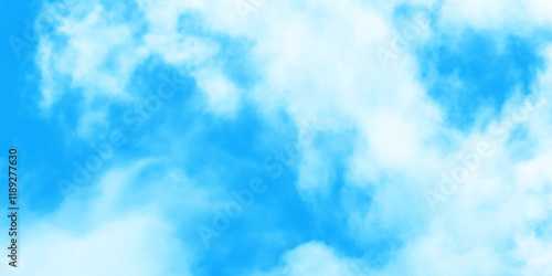 Blue sky with clouds.	