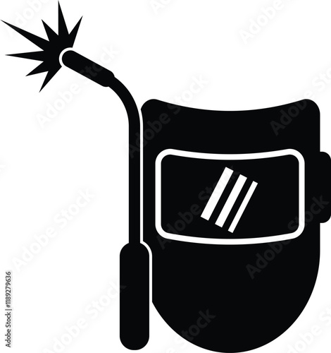 Welding Machine, Mask Construction Icon