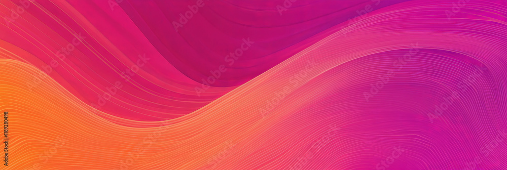 Fototapeta premium Vibrant Abstract Waves in Gradient Colors - Ideal for Backgrounds and Design Projects