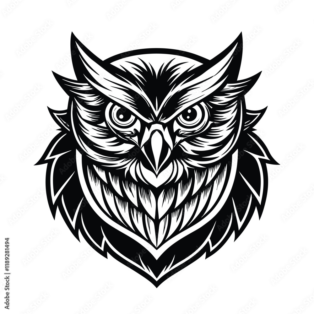 owl vector with wings with white white background owl vector with wings with white white background