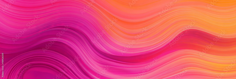Fototapeta premium Vibrant Abstract Waves in Gradient Colors A Stunning Visual Representation of Fluid Motion and Color Harmony, Perfect for Creative Projects and Artistic Inspirations.