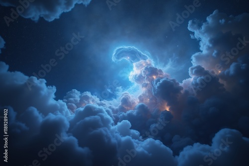 Ethereal Nebula Glow: A Cosmic Dance of Stars and Gas