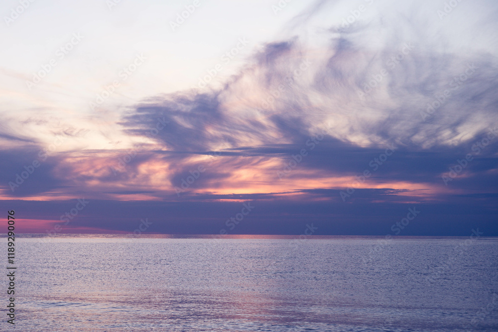 Obraz premium Sunset, the Baltic Sea