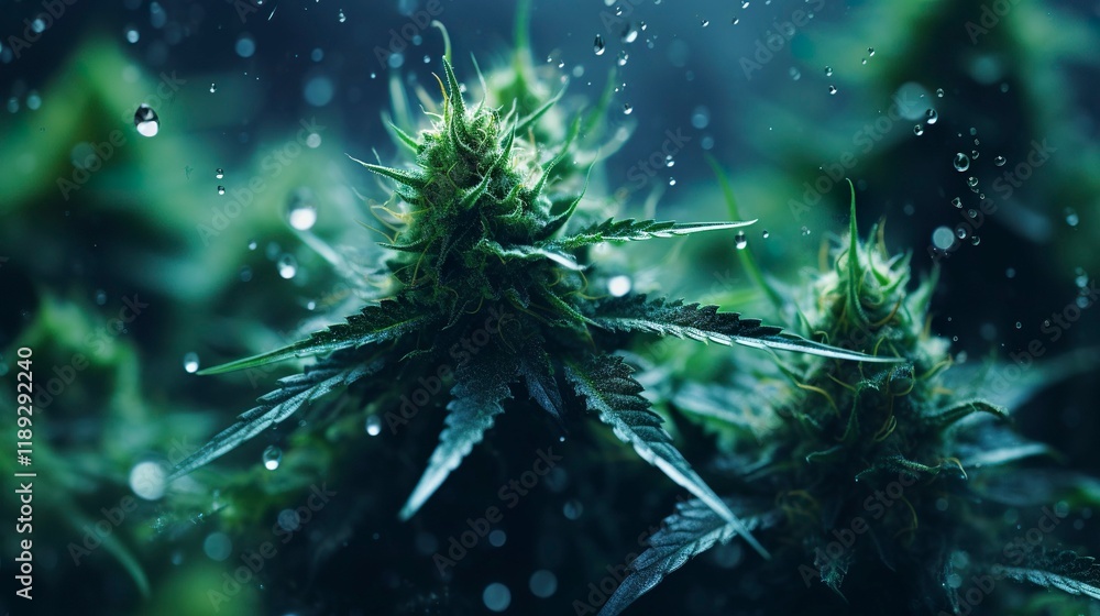 A photo of a close-up of cannabis trichomes A photo of a close-up of cannabis trichomes