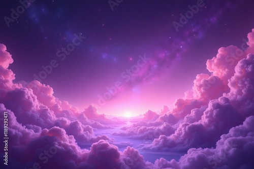 Vibrant Cosmic Whirlpool: A Starlit Dreamscape