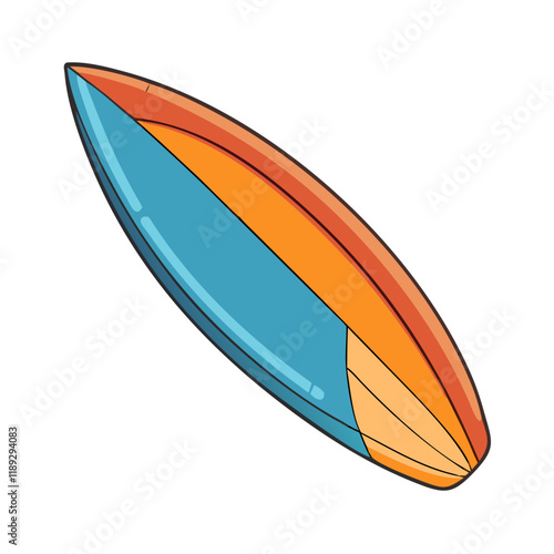 surfboard vector icon, surfboard vector illustration - simple illustration of surfboard, perfect for logos,and surfboard -themed designs. photo