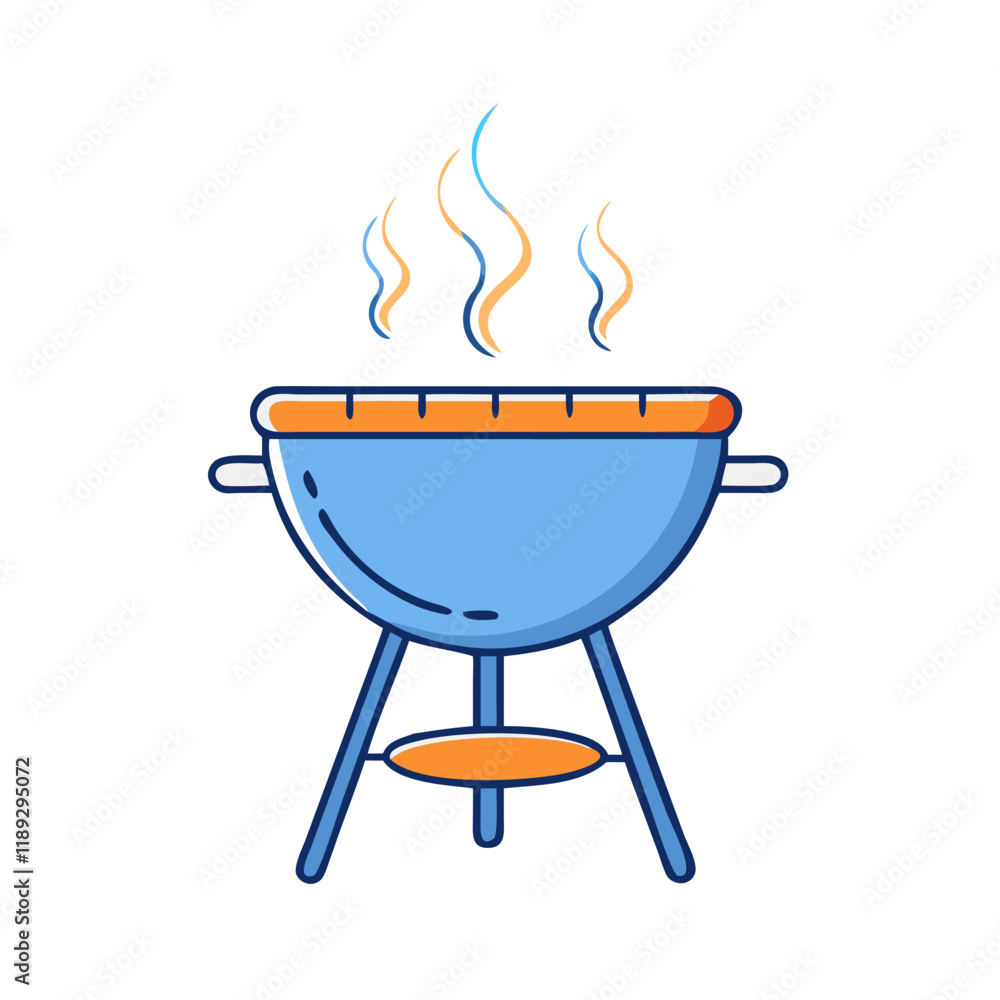 bbq grill vector icon, bbq grill vector illustration - simple illustration of bbq grill, perfect for logos,and bbq grill -themed designs. bbq grill vector icon, bbq grill vector illustration - simple illustration of bbq grill, perfect for logos,and bbq grill -themed designs.